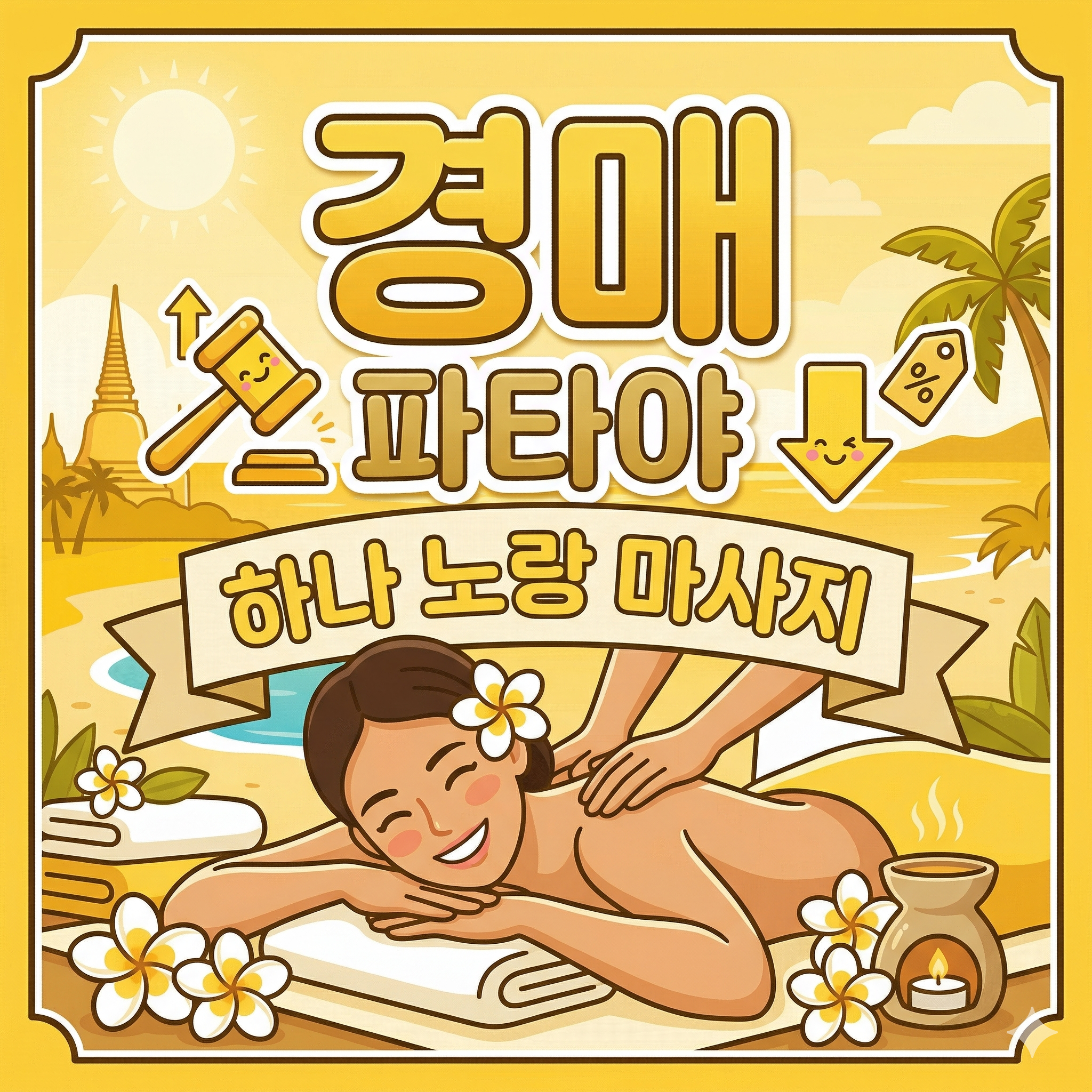 파타야 마사지 추천 – 하나 노랑 마사지 타이 2시간 할인 경매 [종료]